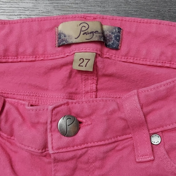 Paige demin peg skinny in pink - Picture 2 of 4